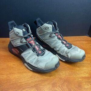 Salomon Mens 10.5 Grey X Ultra 4 Mid Gore-Tex Hiking Boots Waterproof Technical